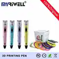 2016 Factory Outlet ! Myriwell Brand second generation 3d pen Doodle drawing tools With 20 Color 5M ABS Filaments Free Shipping