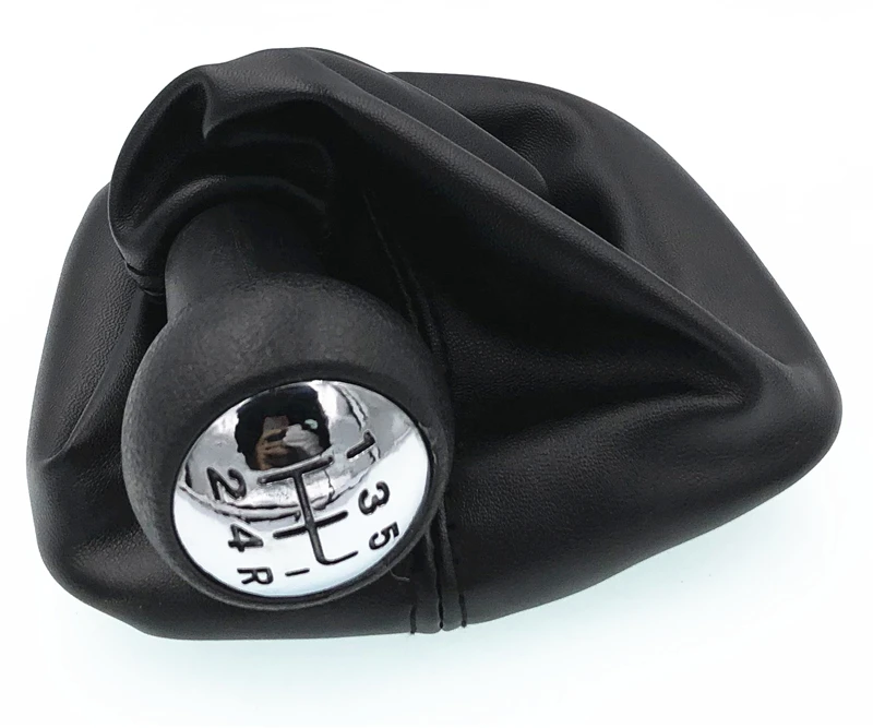 Для PEUGEOT 207 307 308 607 608 для CITROEN C3 C5 XSARA ручка переключения рулевого механизма автомобиля с кожаной хромированной крышкой