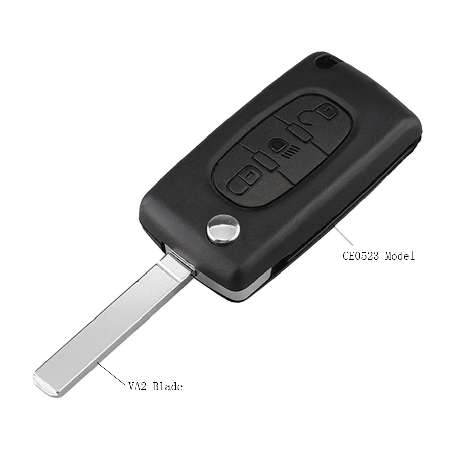 3 кнопки флип ключ чехол для автомобиля Citroen C2 C3 C4 C5 C6 C8 CE0523 держатель батареи VA2
