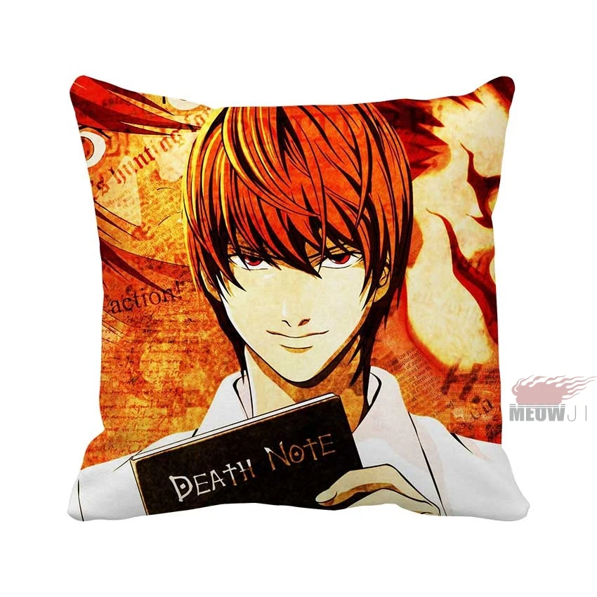 Чехол для подушки в стиле аниме с надписью "Death Note", разные размеры - Цвет: K