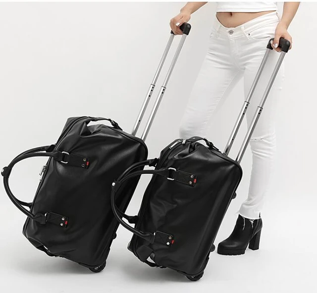 Universal Wheel Bag on Wheels Travel Suitcase Luggage Foldable Multicuntion  Trolley Bag Female Large Capacity Backpack X102C+