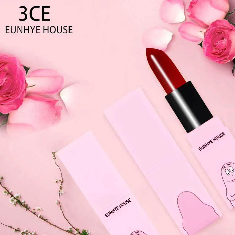 3CE EUNHYE HOUSE матовая помада Макияж долговечная Водонепроницаемая матовая губная помада не оставляющая следов от поцелуев телесная помада