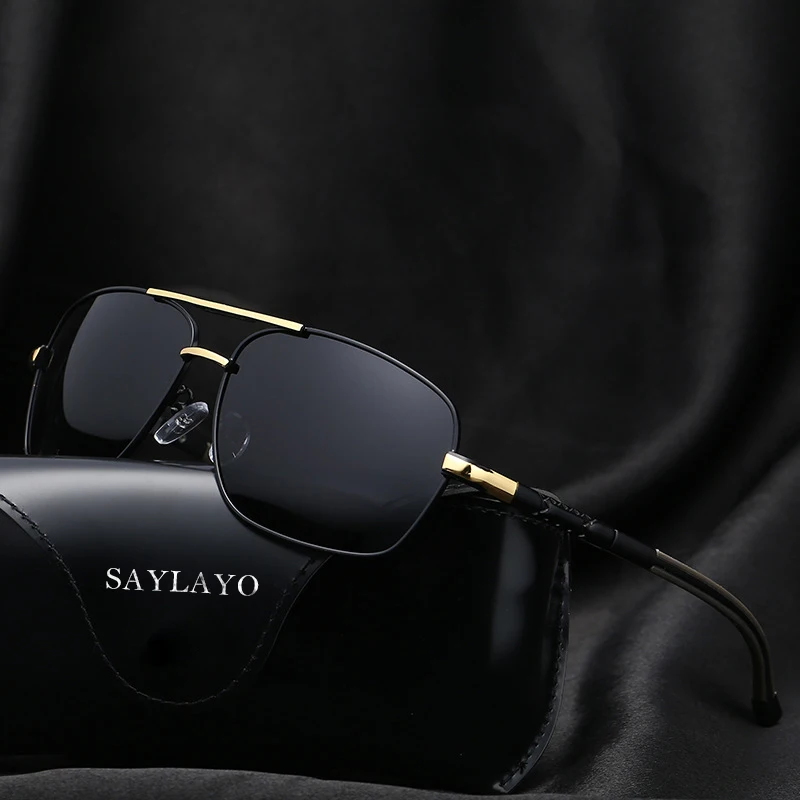 SAYLAYO 2019 New Alloy Frame Men's Fashion Sunglasses Polarized Coating Mirror Glasses Oculos Male Eyewear Shades for Women SAYLAYO 2019 New Alloy Frame Men's Fashion Sunglasses Polarized Coating Mirror Glasses Oculos Male Eyewear Shades for Women