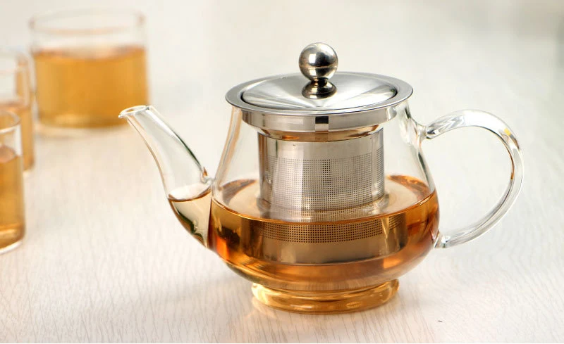 Чайник ручной работы с фильтром, термостойкий стеклянный чайник для заварки, чайник из нержавеющей стали,, чайники, посуда для напитков