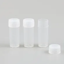 100x4g 4cc mini tubo de plástico pequeno vazio garrafa de plástico de Viagem plstic recipiente 15*43mm