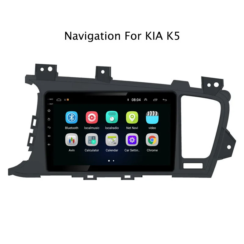 Top 9" 2.5D IPS Android 8.1 Car DVD GPS Player For Kia K5 2011 2012 2013 2014 2015 Car Radio Stereo Head Unit with Navigation 3