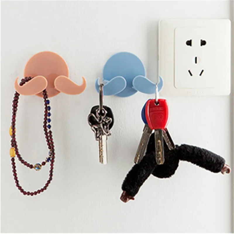 Wall Hooks Decorative Dimensional Creative Beard Power Cable Plug