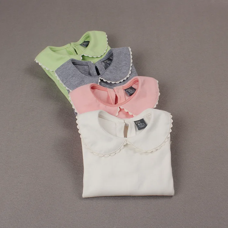 Babies Girls T shirt Peter pan Collar Bottoming Shirts Girl tops tees shirts Kids children's clothes Girl Blouse infant clothing Babies Girls T shirt Peter pan Collar Bottoming Shirts Girl tops tees shirts Kids children's clothes Girl Blouse infant clothing