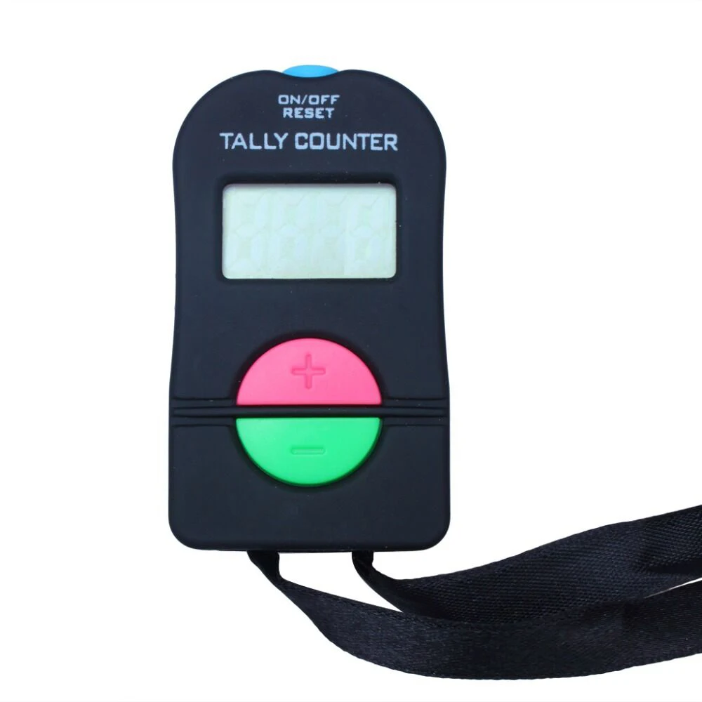 

2 X Digital Counter Portable Tally Timer Handheld Manual 4 Digit Counting For Golf Chronometry Sports Buddhism Muslim