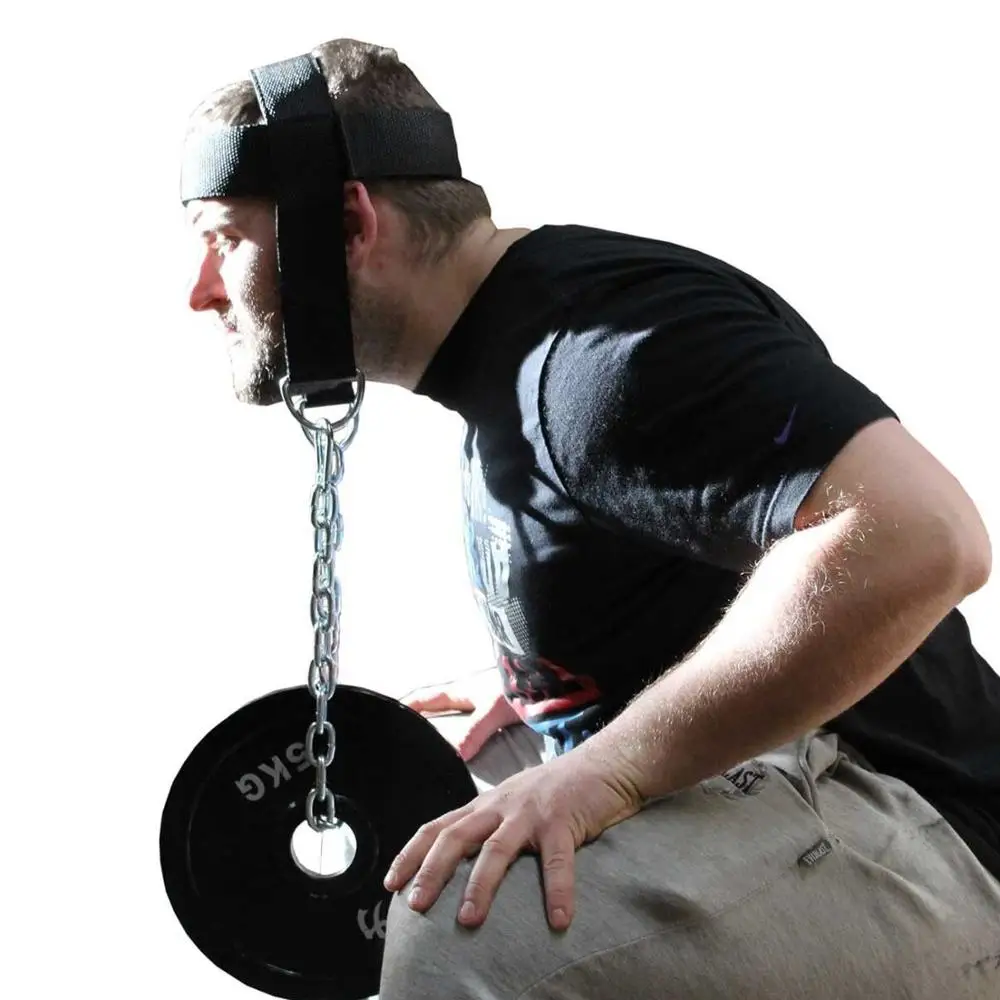 

Head Harness Body Strengh Exercise Strap Adjustable Neck Power Training Gym Fitness Weightlifting Bearing Trainer Equipment BLK