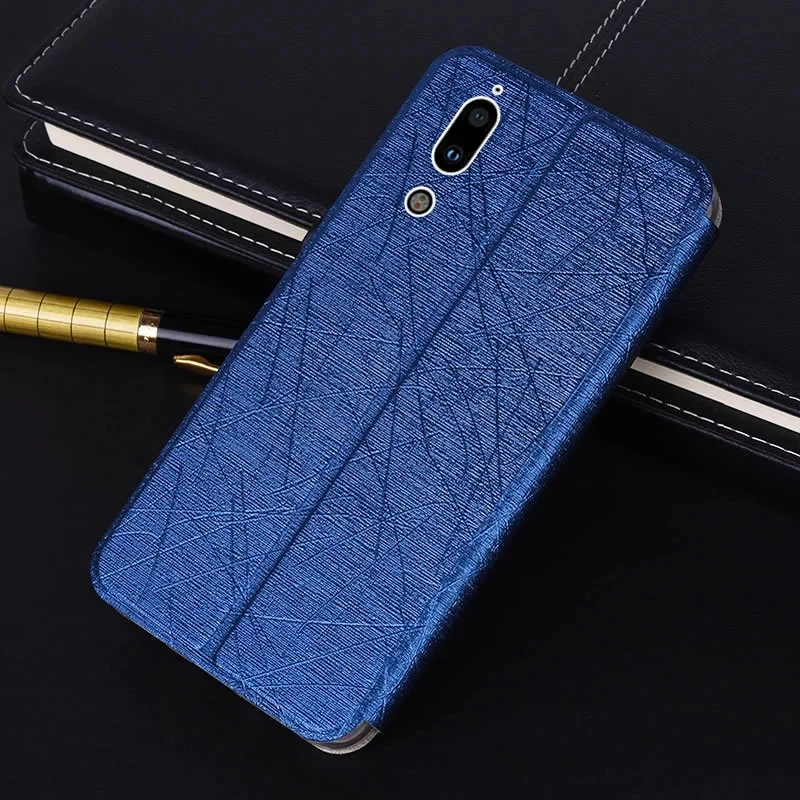 Ударопрочный кожаный чехол s для Sharp Aquos S2 книжка с подставкой телефона задняя