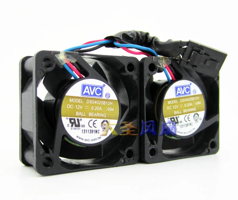 

AVC 4CM 40*40*20 12V 0.20A DS04020B12H 3 line 1U server switch fan