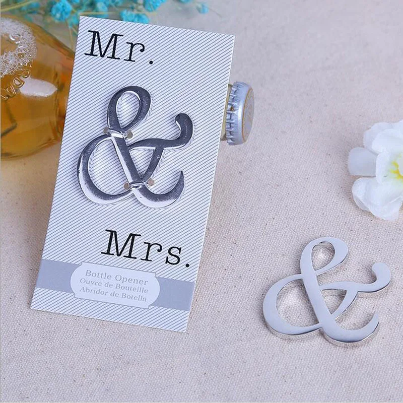 200PCS-Unique-Design-Mr-Mrs-Silver-Finished-Ampersand-Beer-Bottle-Opener-Wedding-Party-Souvenir-Gift (2)