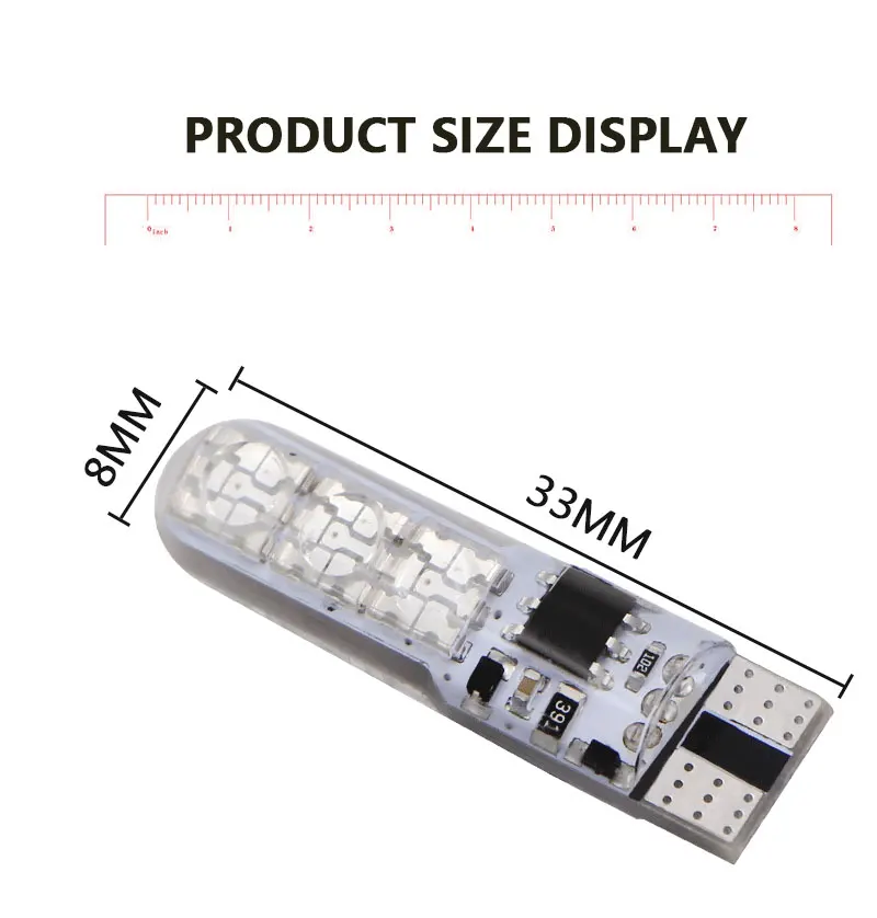 2 предмета в комплекте T10 W5W Светодиодные Автомобильные фары светодиодные лампы с сигналами красного, зеленого и синего цвета с дистанционным управлением 194 168 501 Строб LED лампа для чтения белого цвета-красный, желтый, 12V