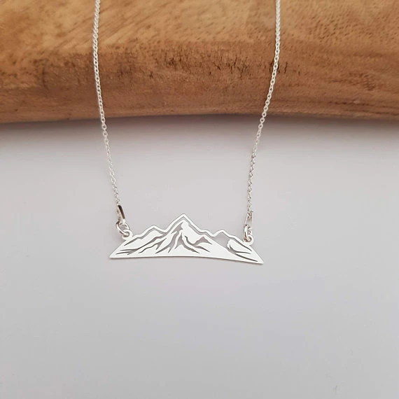 Mountain Peaks Necklace - Silver