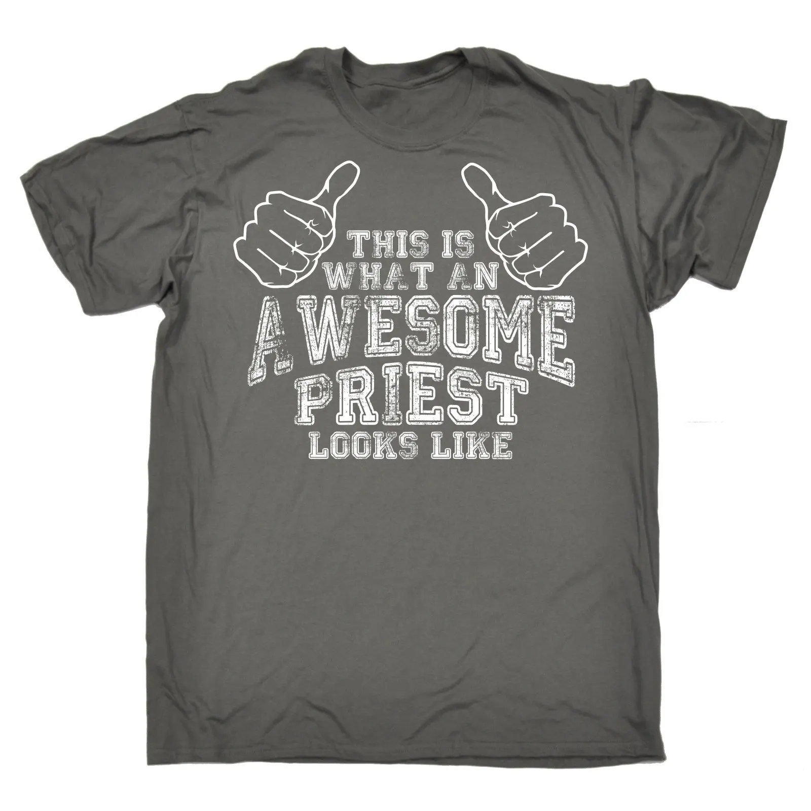 Футболка с надписью WHAT AN AWESOME PRIEST Look LIKE забавный подарок на день рождения 123