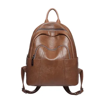 

Leisure Women Backpacks Women's PU Leather Backpacks Female school Shoulder bags for teenage girls Travel Back pack