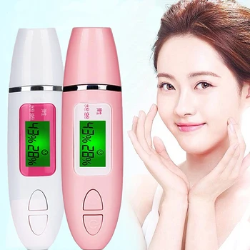 

LCD Digital Moisture Monitor Detector Facial Skin Analyzer Skin Moisture+Oil+Elasticity+Fluorescent Detection Beauty Care