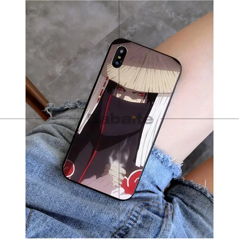 Babaite Naruto Akatsuki Uchiha DIY Окрашенные аксессуары для телефонов Чехол для Apple iPhone 8 7 6 6 S Plus X XS MAX 5 5S SE XR чехол