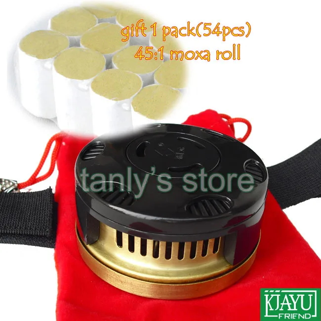 Wholesale retail moxibustion device moxa box gift 54 pieces 45 1 moxa roll home font b