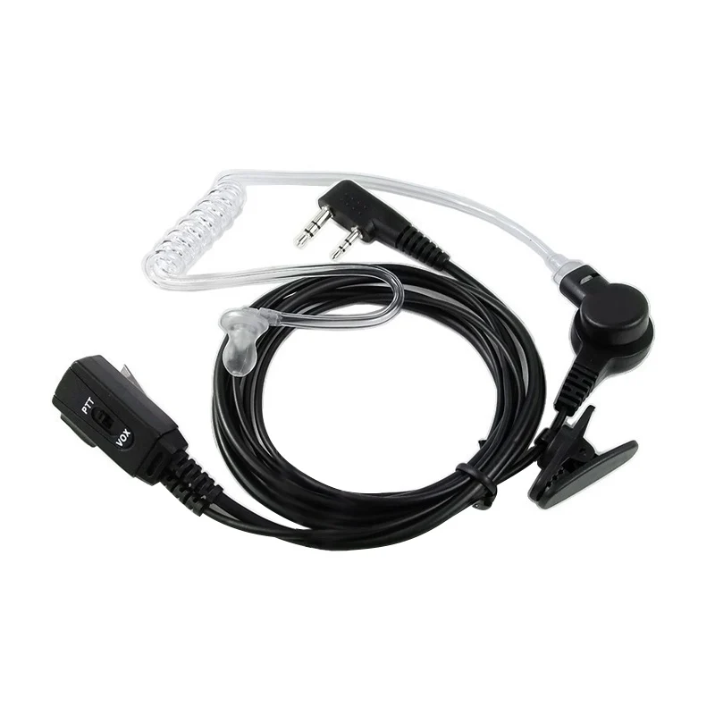 HFES New FBI Style Headset Earpiece Air Acoustic Tube VOX PTT for Baofeng Portable CB Radio UV 5R UV-5X UV-5RTP UV-985 Ken | Электроника
