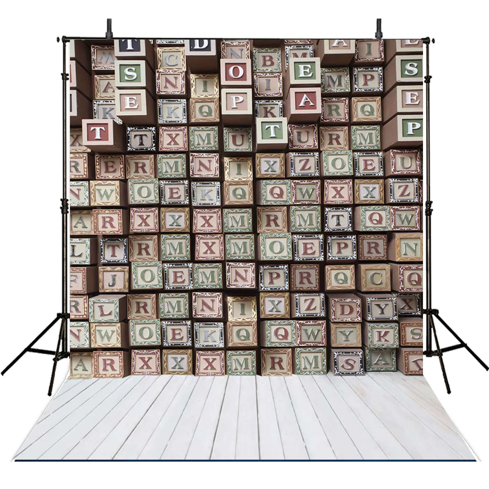 

Letter Wall Fantasty Vinyl Backdrops for Photography 10x10ft Digital Photography Background for Wedding Photo Booth Prop