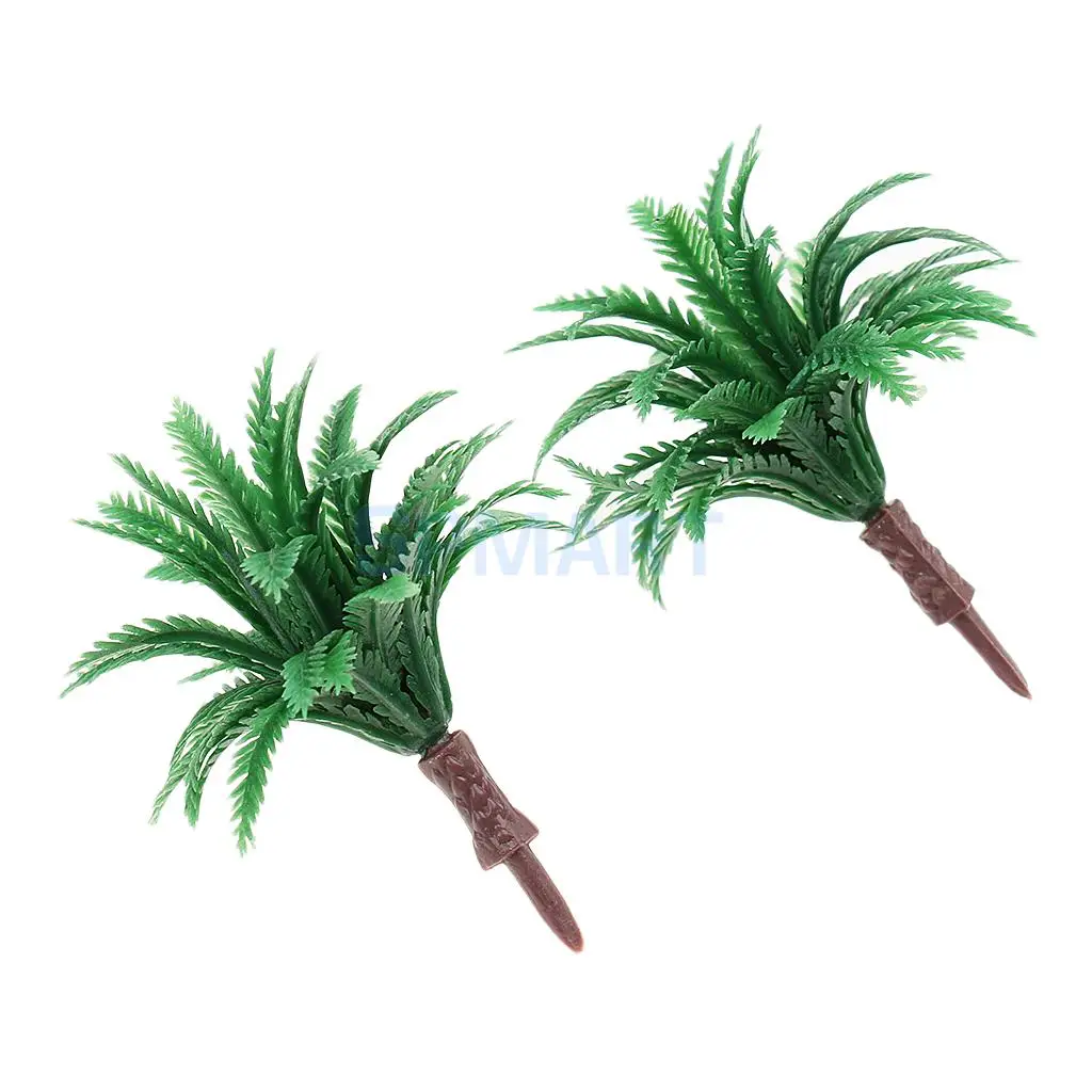 10Pc Mini 4.5cm Green Models Tree 1/150 Scale for Train Railroad Landscape N