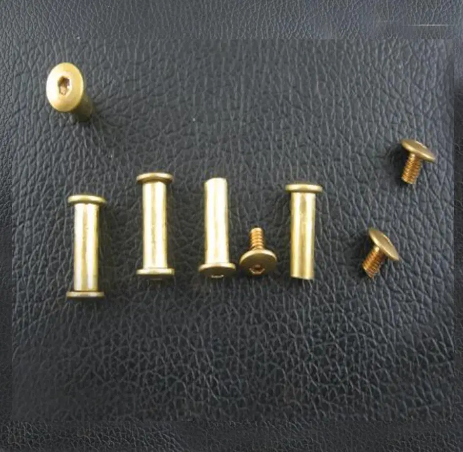 M5 DIY knife tools brass Plum flower round head rivet Knife handle