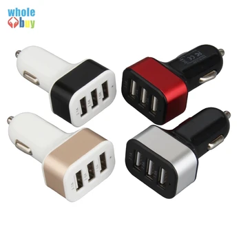 

100pcs/lot Dual USB Car Charger Fast Charging Adapter For Samsung Galaxy Note 5 S6 S8 Edge HTC for iphone 5 6 7 8