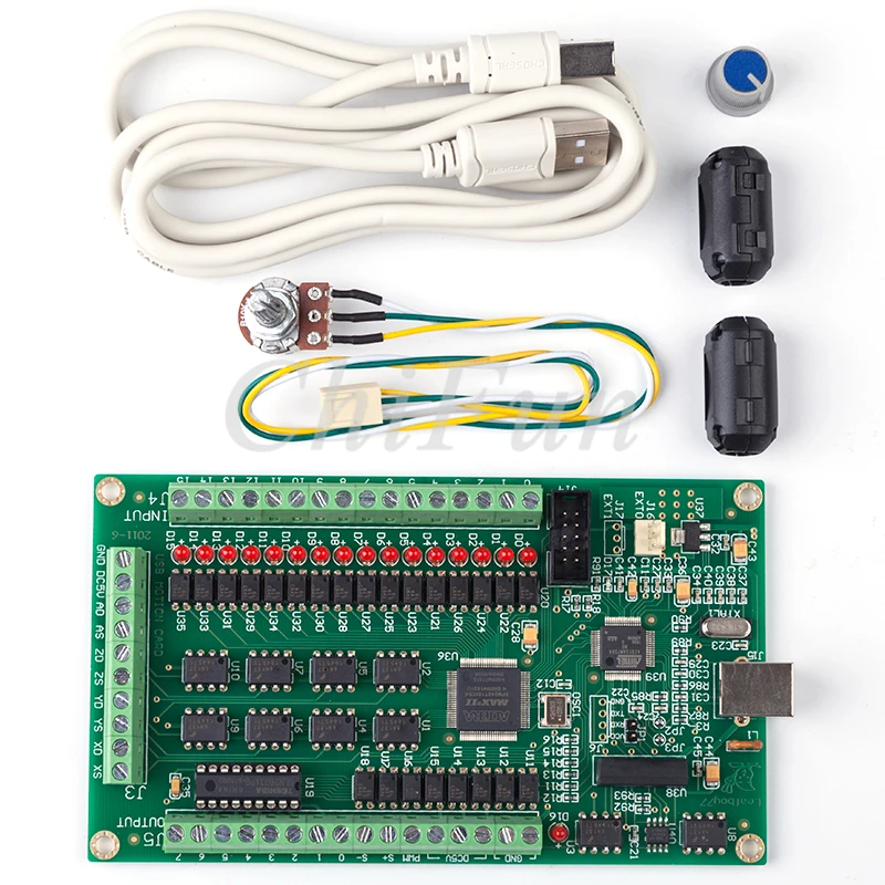 

MACH3 CNC USB 4 axis drive FREE engraving machine control / interface card handwheel / tool / speed measurement