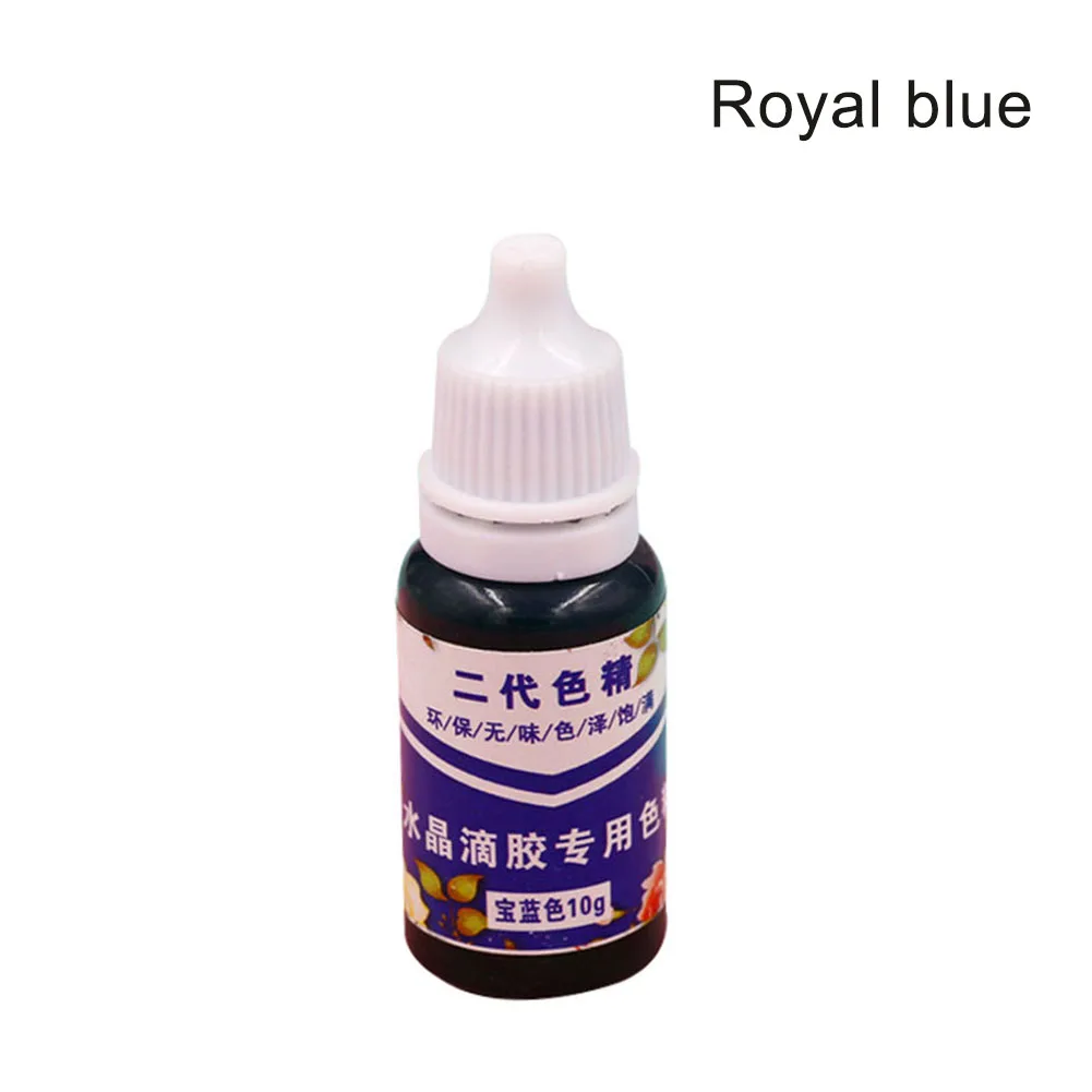 Royal Blue High Concentration UV Resin Liquid Pearl Color Dye Pigment Epoxy for DIY Jewelry Making Crafts GHS99 - Цвет: Royal Blue