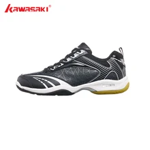 Новые Кавасаки кроссовки бадминтон обувь Крытый Корт спортивная обувь черный анти-скользкий инкапсулированный светильник K-155