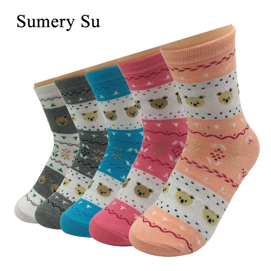 

1Lot =5pairs=10pieces Woman's Socks Cotton Long Female Sock Candy Color Animal Socks 3 Style With Gift Box Free Shipping