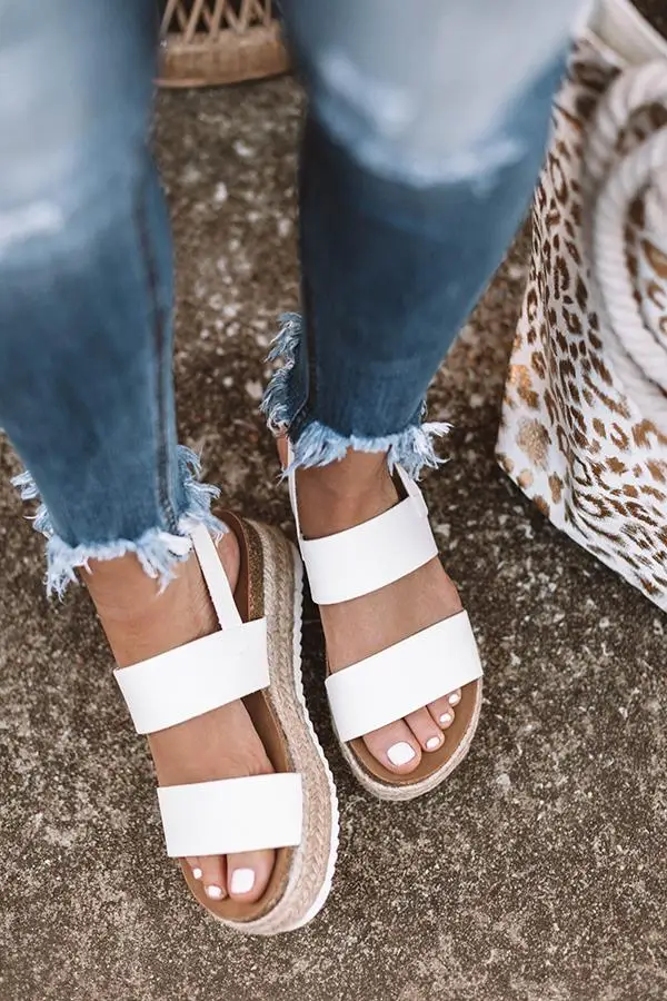 Women Sandals 2019 New Platform Sandals With Wedges Shoes For Women Summer Chaussures Femme Leather Chunky Heels Sandalias Mujer