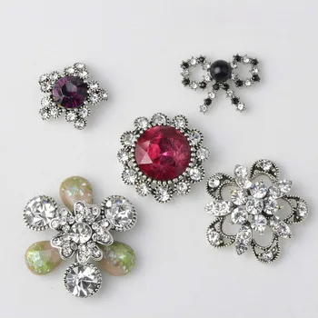 

2018New 50Pcs Rhinestone Flower or Bow Button for DIY hair accessories or wedding decoration RM25-RM29