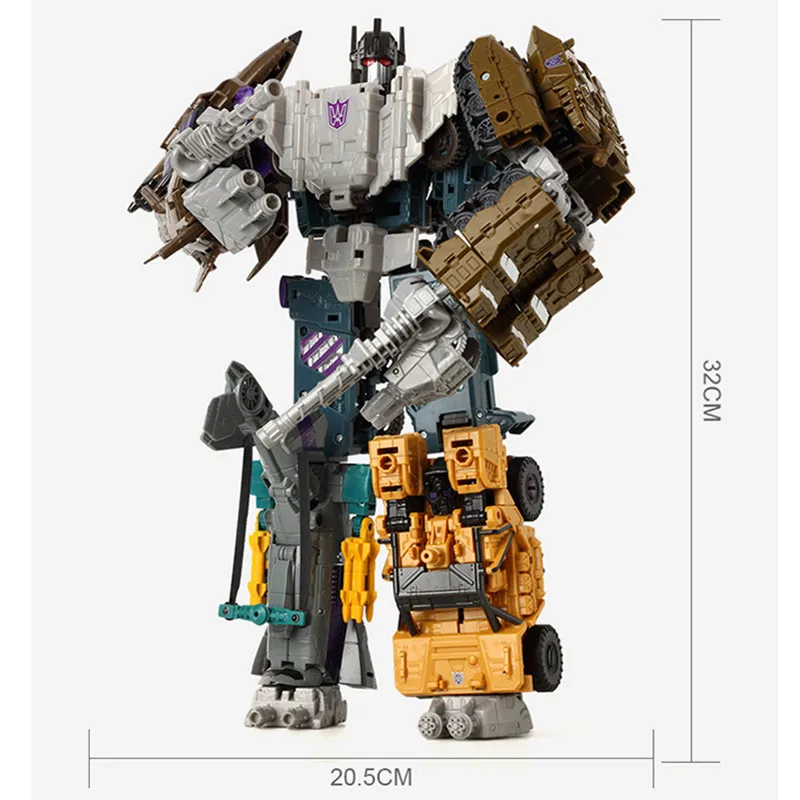 [New] Action figure Defensor Giant War 5In1 Combined Alloy Oversize PATRON SAINT Deformation TF Robot FigureToys