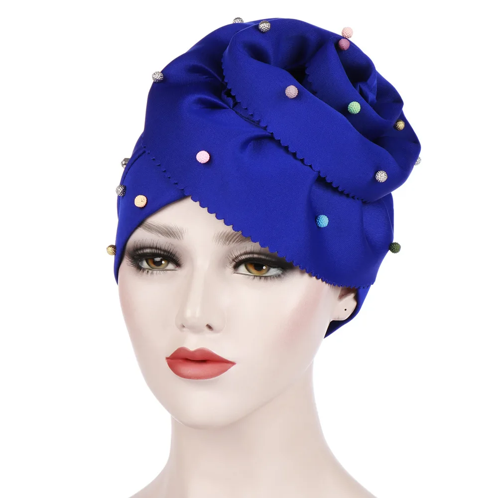 2019-New-Women-Bead-Cotton-Big-Flower-Turban-Hats-Cancer-Chemo-Beanies-Cap-Hijab-Pleated-Wrap(6)