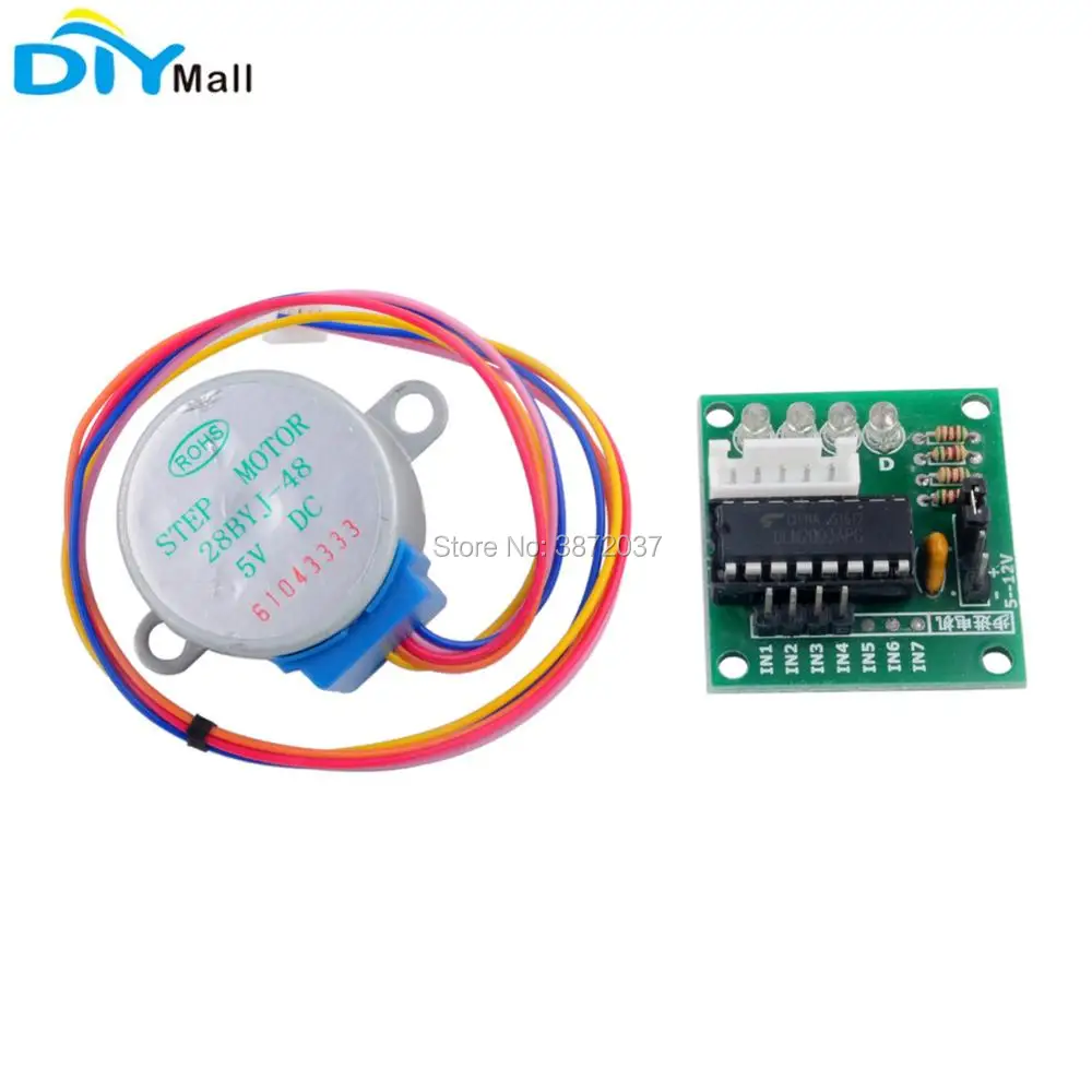 

5pcs/lot 28BYJ-48 Stepper Motor 5V 4 Phase ULN2003 Driver Board for Arduino UNO R3