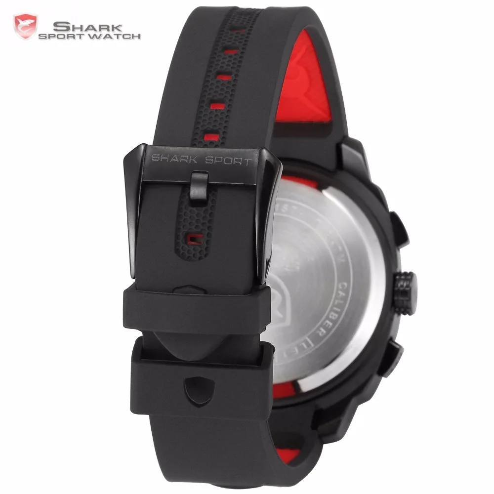 Cool New Design Whitetip Reef Shark Sport Watch Men LED Yellow Analog Date Alarm Silicon Band Quartz Digital Wrist Watches/SH489 Cool New Design Whitetip Reef Shark Sport Watch Men LED Yellow Analog Date Alarm Silicon Band Quartz Digital Wrist Watches/SH489