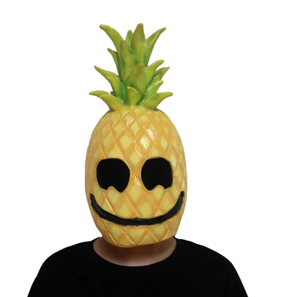 Halloween Toys Jokes Adult Latex Pineapple Face Mask 38CM Horror Party Child Scary | Игрушки и хобби