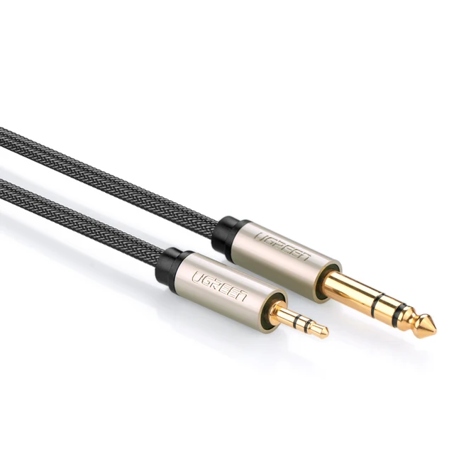 Best Offers High Premium AV127 3.5mm to 6.35mm Adapter Audio Cable for Mixer Amplifier Aux Braid Cabo Best Offers High Premium AV127 3.5mm to 6.35mm Adapter Audio Cable for Mixer Amplifier Aux Braid Cabo