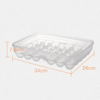 

34 Grids Eggs Holder Food Storage Container Plastic Refrigerator Egg Box Use US