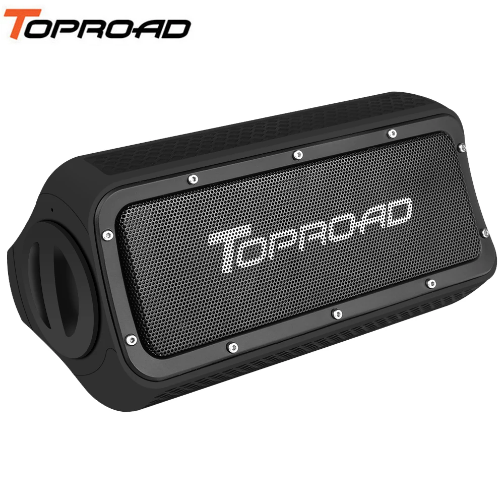 

TOPROAD 10W Waterproof Stereo Bluetooth Speaker Portable Outdoor Sports Wireless Speakers Support Hands-free Emergency Charging