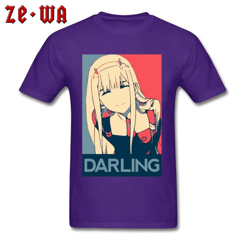 Harajuku/мужская футболка с надписью Darling In The Franxx Zero Two Youth хлопковая Футболка