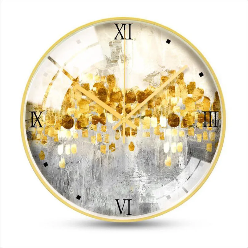 Новые Настенные часы 3D скандинавские металлические настенные часы современный дизайн для украшения дома кварцевые супер бесшумные настенные часы большие часы на стену - Цвет: As Shown