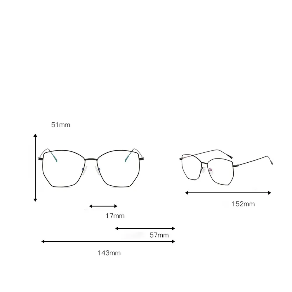 Модные несимметричные очки с прозрачными линзами, Ретро стиль, металлическая оправа, модные очки, аксессуары для улицы, защита от ультрафиолета/пыли