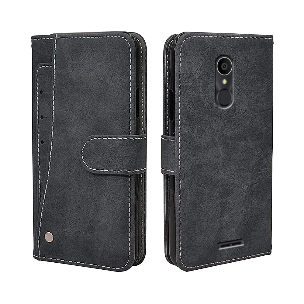 Luxury Wallet Case For Alcatel 3C 5026D 5026 5026A 3 C Vintage Flip Leather TPU Silicone Cover Business Card Slots | Мобильные