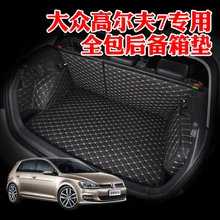 Ajuste personalizado pu couro tapete mala do carro para volkswagen golf mk7 2012 2013 2014 2015 2016 2017 5d forro de carga