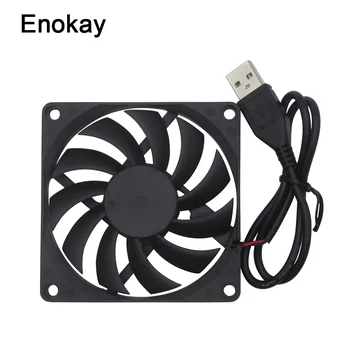 

Wholesale 3 Pieces High quality 80MM 5V USB 80x80x10mm 8cm 8010 Brushless DC Cooling Cooler PC CPU Computer Case Fan