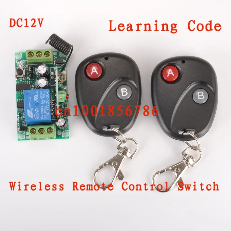

DC12V1CH RF Wireless Remote Control Switch System Receivers&Transmitter M4/ T4/ L4 adusted Learning Code Gateway Access System